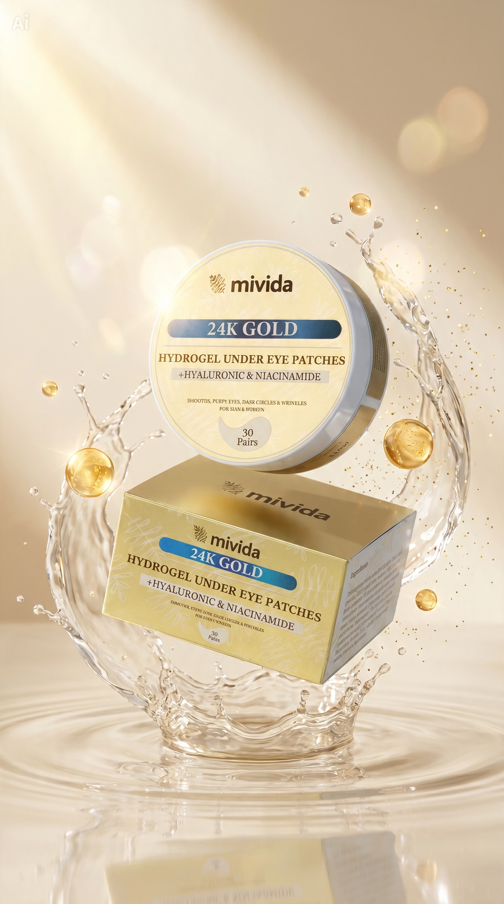 24K Gold Under Eye Patches — Depuff & Brighten in 15 Minutes