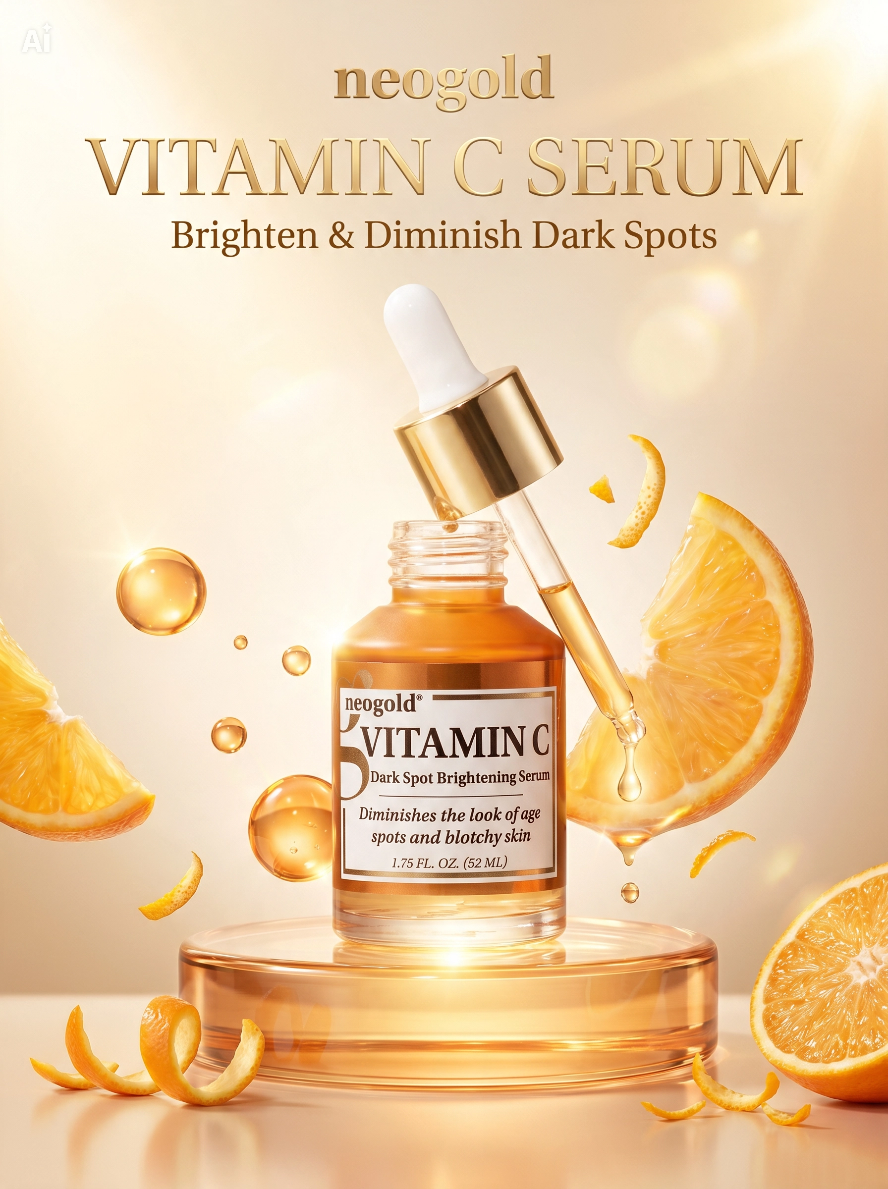 Vitamin C Brightening Face Serum — Dark Spots, Uneven Tone & Anti-Aging